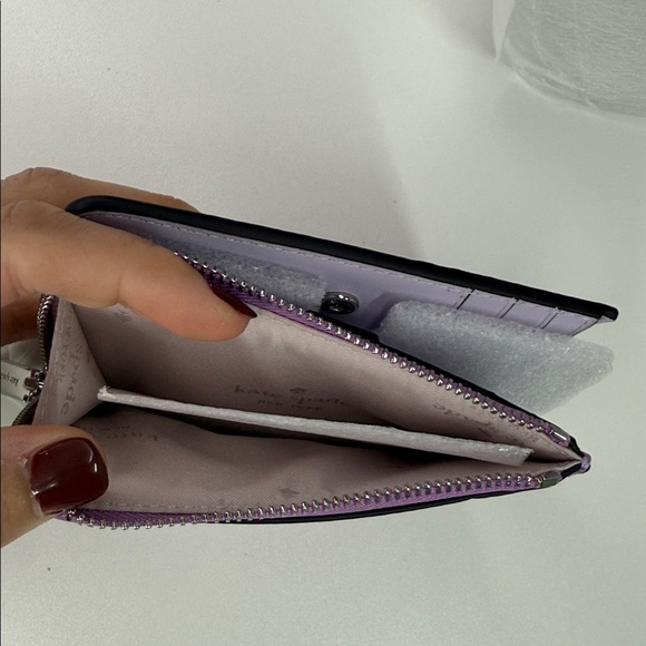 NWT Kate spade Lena wallet wisteria purple small l zip - Picture 4 of 13